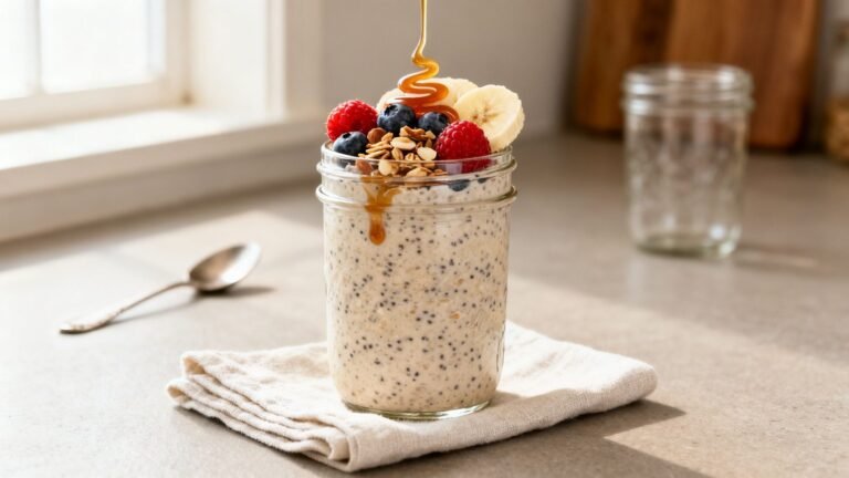 Rolled Oats Recipe Breakfast | Cozy Healthy Overnight Oats Bowl