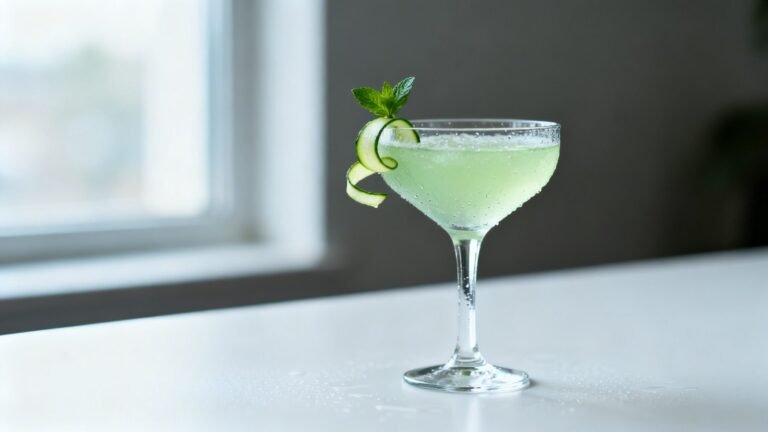 Easy Cucumber Vodka Gimlet Recipe | Refreshing Cucumber Mint Cocktail